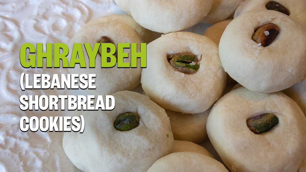Ghraybeh (Lebanese Shortbread Cookies) / طريقة عمل الغريبة الهشة اللذيذة