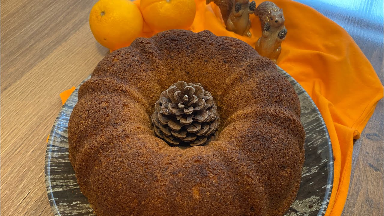 Orange cake-طرزتهییه کیک پرتقالی بدون شیر