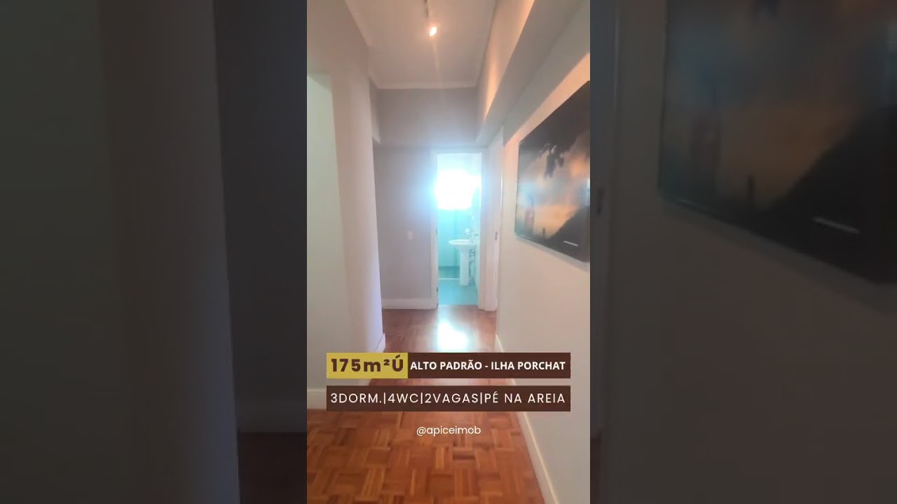 Apartamento com 3 dormitórios à venda, 175 m² por R$ 1.259.000 - Ilha Porchat - São Vicente/SP