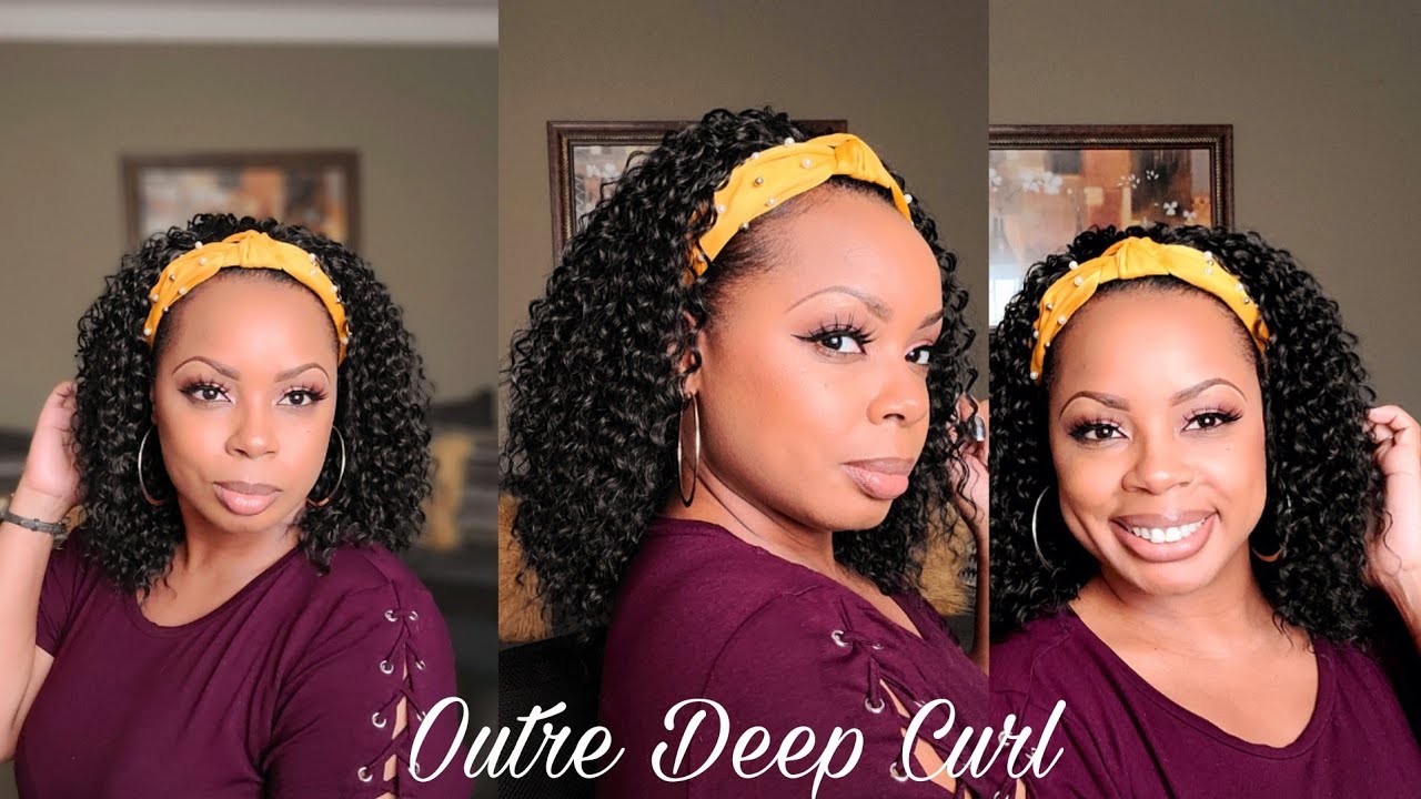 Outre Synthetic Wet & Wavy Style Half Wig Deep Curl 14|Cheap Headband Half Wig|ALLTHINGS NIKKINICOLE
