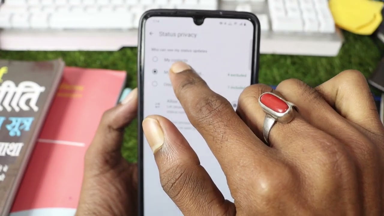 WhatsApp story settings 