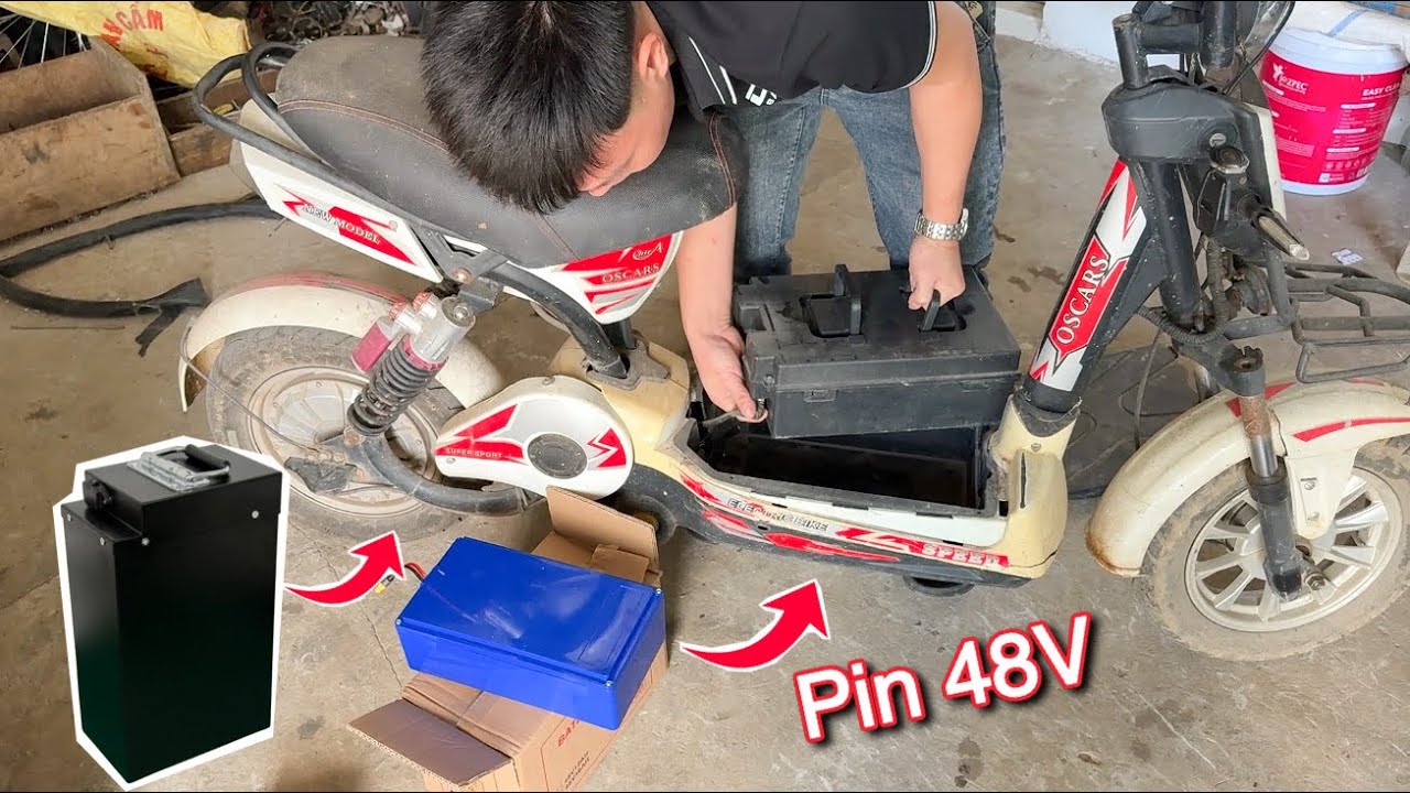 Chỉ từ 1Tr8 - Pin Xe Điện 60Km này rẻ như Acquy ai cũng có thể làm được theo cách này