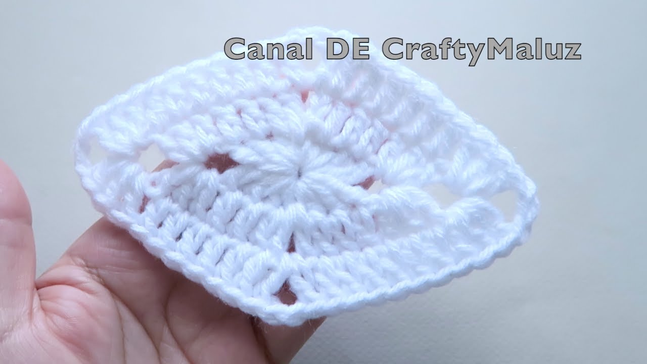 CROCHET TUTORIAL 🔷Aplicación de crochet 🔶Diamante a crochet muy fácil de hacer (Motivo a crochet)