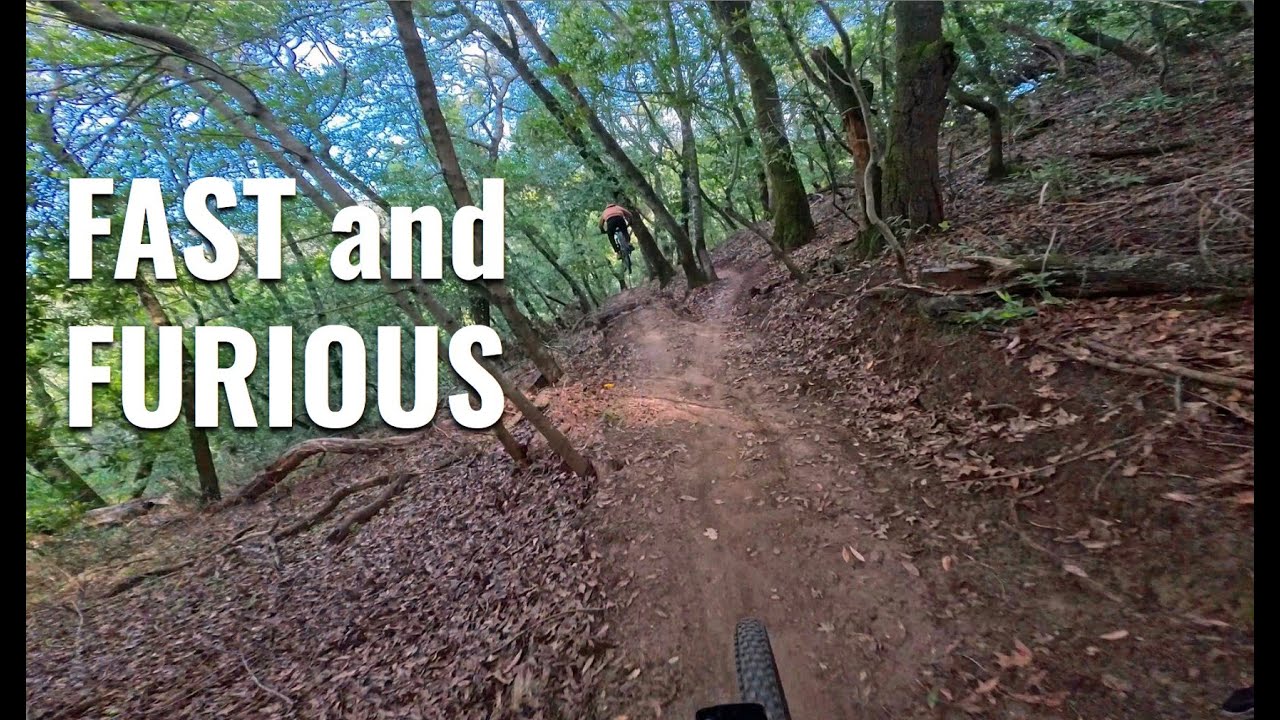 East Bay hot MTB lap, Peter towing me in but I'm far from perfect