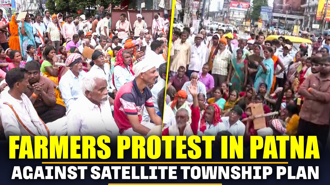 WATCH: Farmers Protest in Patna against Satellite Township Plan in Several districts of Bihar | News