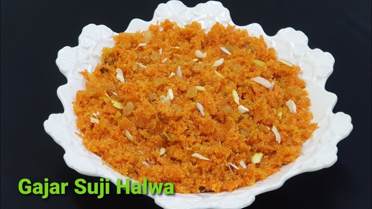 Gajar suji Halwa Recipe | Suji aur Gajar halwa | Carrot Semolina halwa | Gajar suji mix halwa
