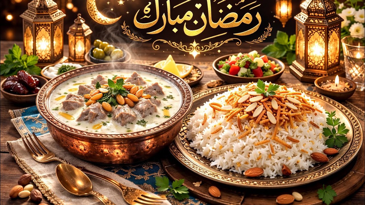 سلسلة طبخات رمضان 🌙شاكرية على أصولها مع رز مفلفل – نكهة دافئة بطعم أصيل 🤍