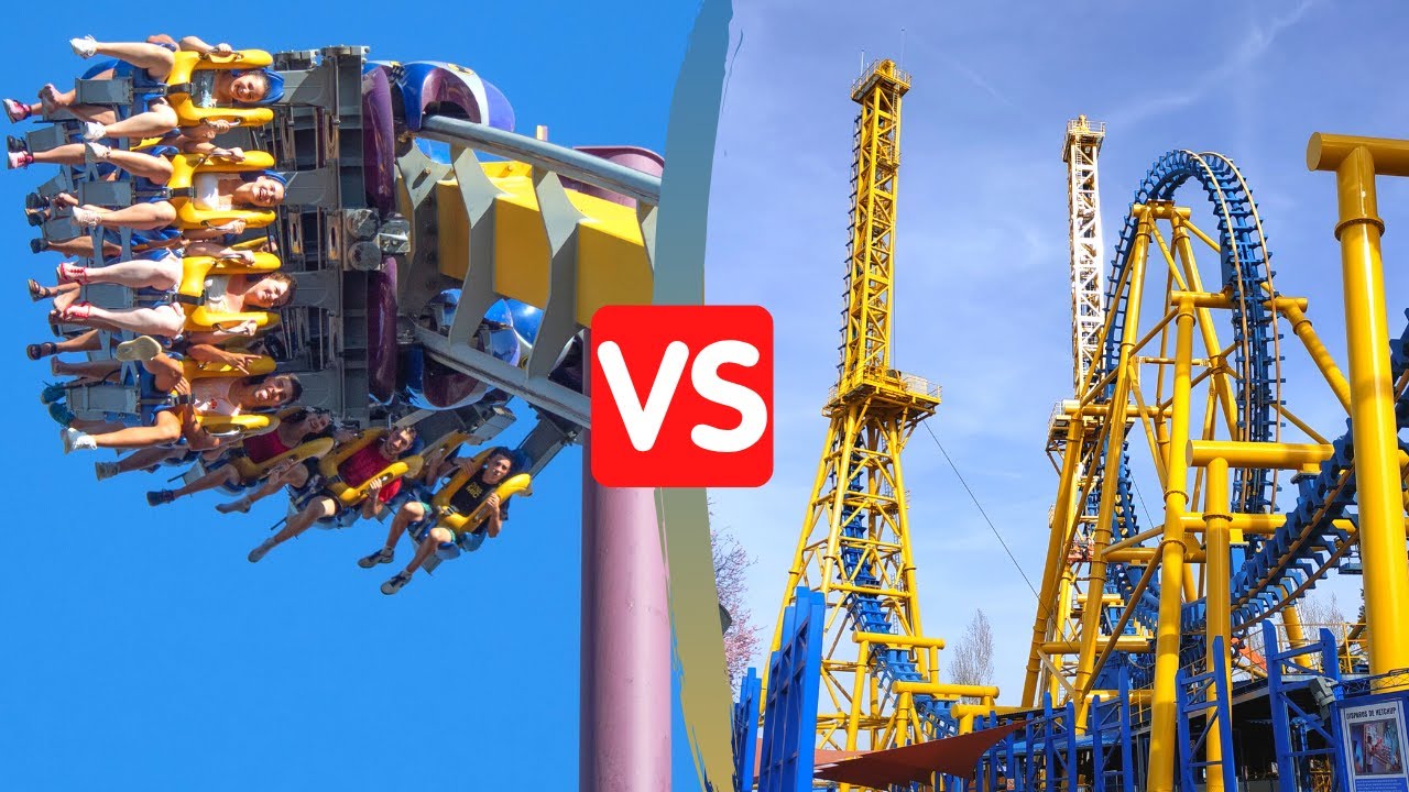 Stunt Fall vs Shadows of Arkham | Parque Warner Madrid