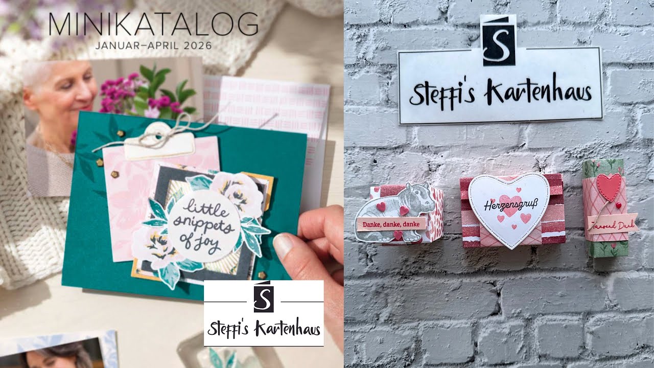 Drei unterschiedliche kleine Tisch Goodies Verpackungen Box Stampin‘ Up! LIEBE FÜR IMMER