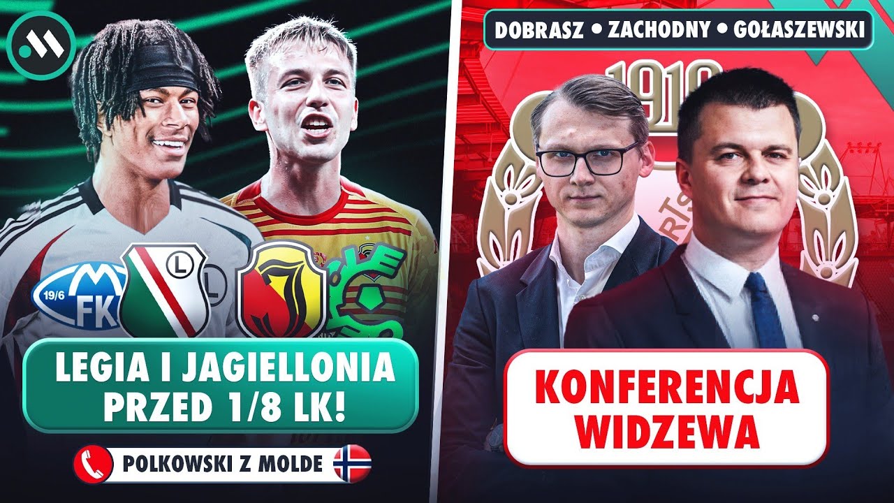 LEGIA I JAGIELLONIA PRZED LIGĄ KONFERENCJI | WIDZEW UJAWNIA PLANY: TRENER + PREZENTACJA DYREKTORA