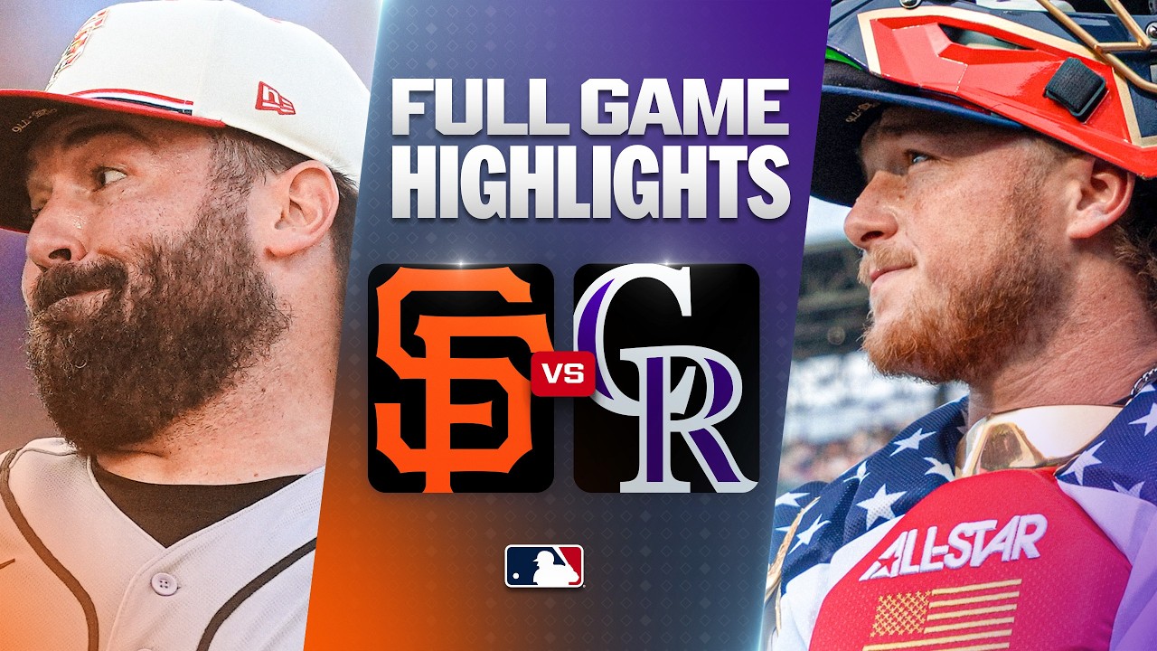 GIANTS против ROCKIES: Официальный полный обзор игры (4 июля) | Сезон MLB 2026