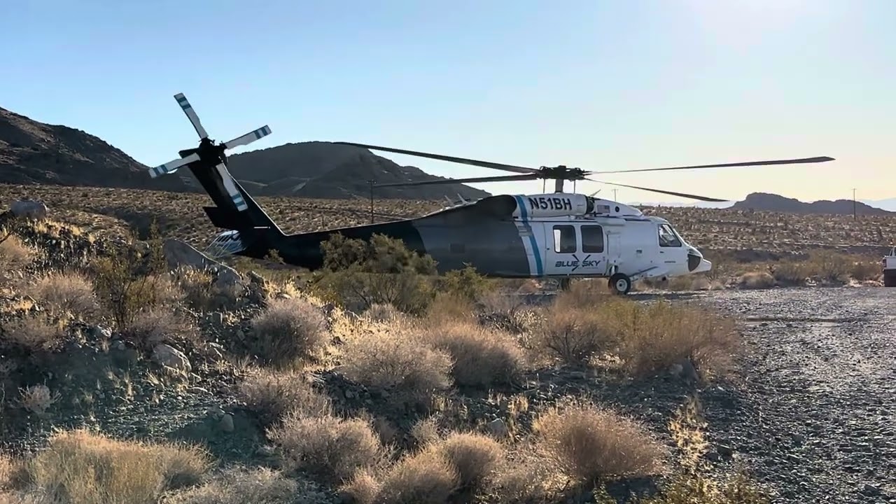 Helicopters in the desert