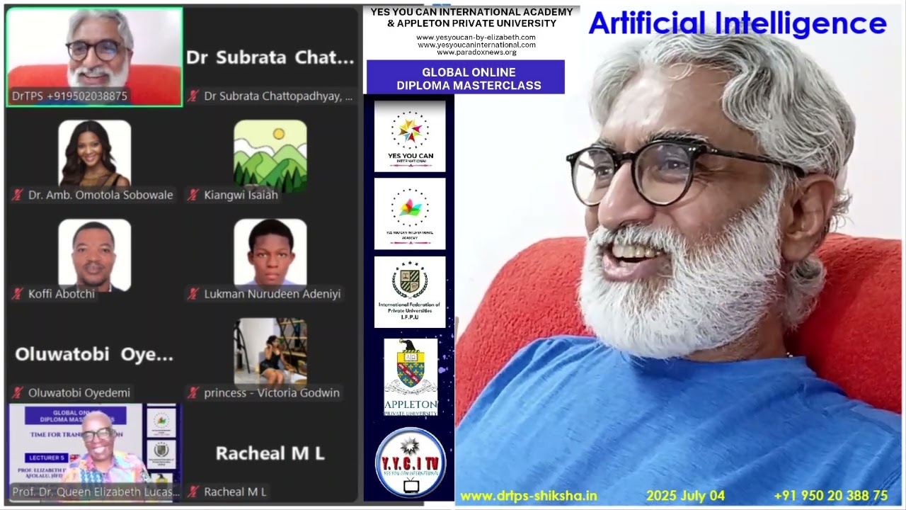 250704, Artificial Intelligence, AI, YYCI, Prof  Dr  Queen Elizabeth, London, DrTPS