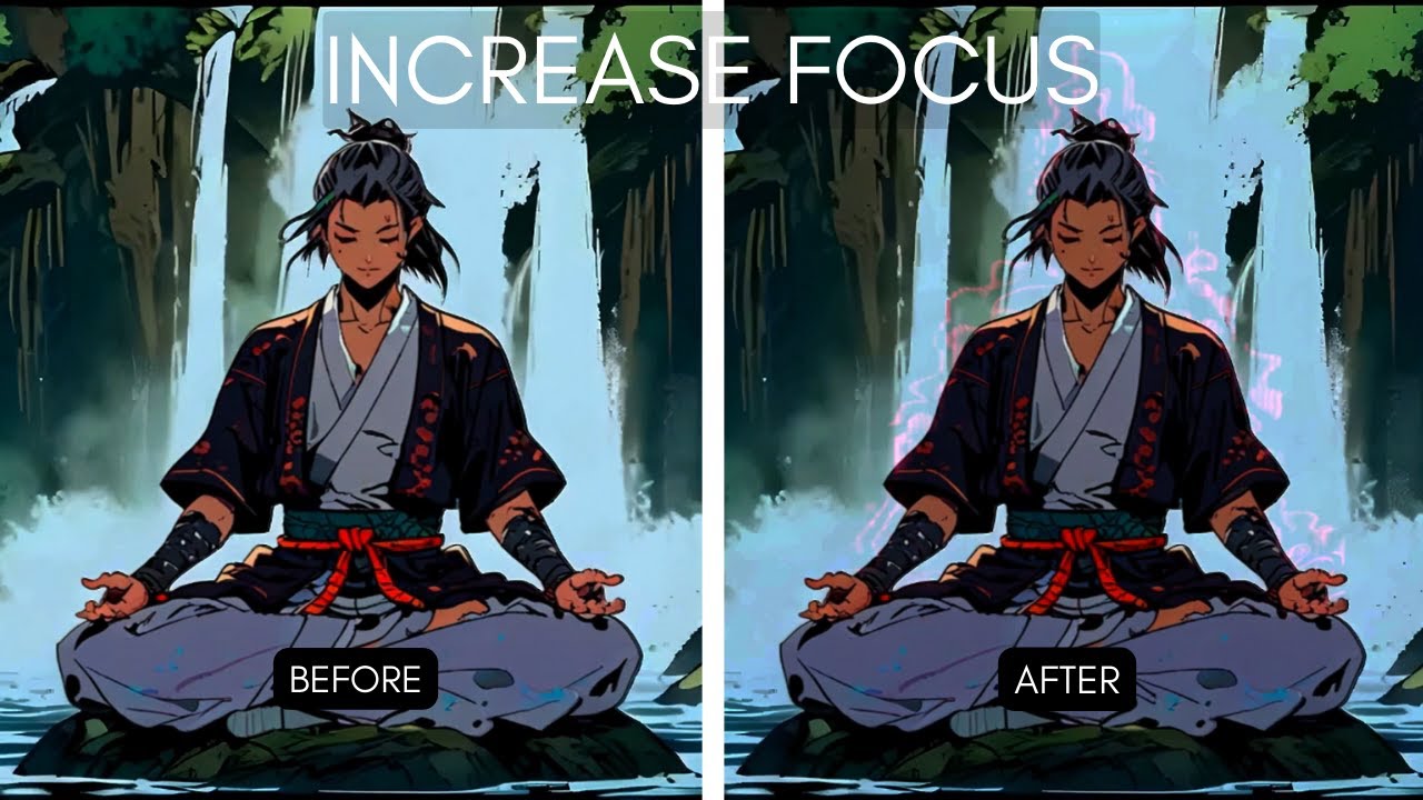 (2024) Samurai tries box breathing meditation under a tranquil waterfall