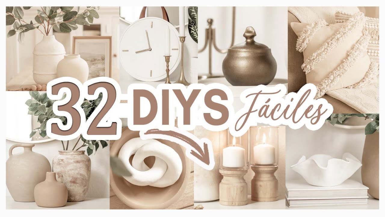 ⭐32 DIYS FÁCILES PARA DECORAR TU HOGAR + IDEAS ELEGANTES Y ECONÓMICAS QUE TIENES QUE HACER 😮