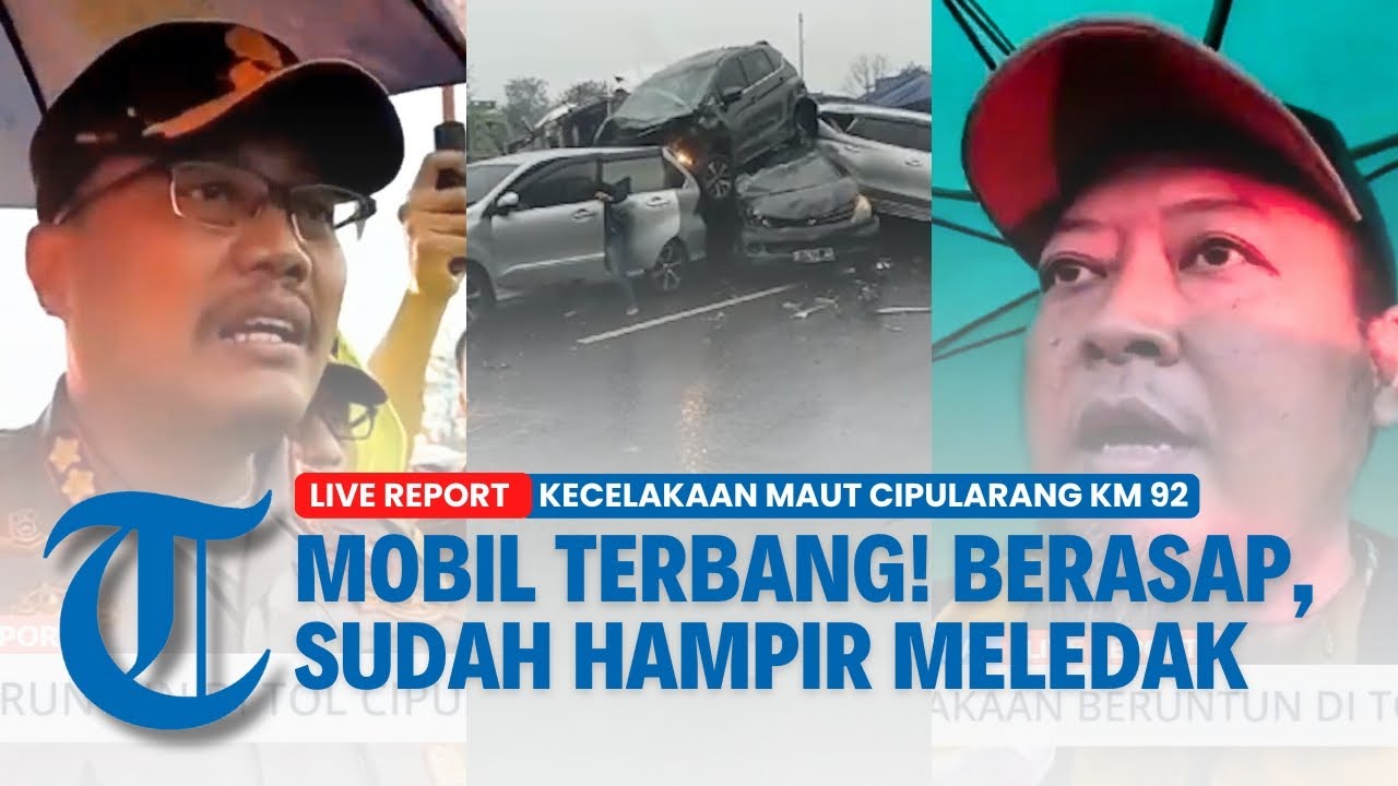 SITUASI TERKINI KECELAKAAN BERUNTUN Tol Cipularang KM+92 , Puluhan Mobil Rusak Parah | LIVE REPORT