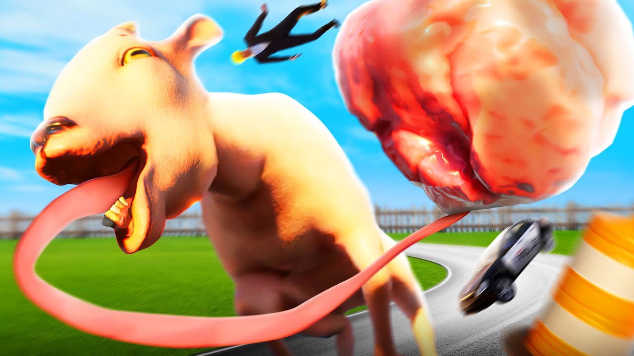 EP 11 หมากฝรั่งขนาดยักษ์  !!! เเพะข่อยป่วนเมือง  - Goat Simulator 3