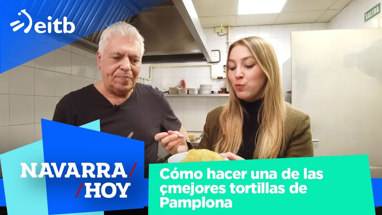 Carlos, dueño de La Navarra, nos explica cómo hacer una de las mejores tortillas de Pamplona
