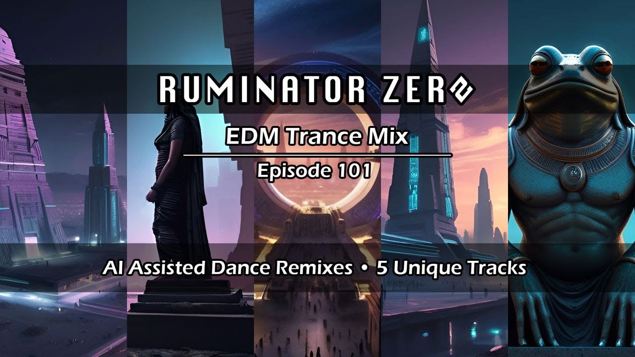 EDM Trance Mix Episode 101 &bull; AI Assisted Dance Music by Ruminator Zero