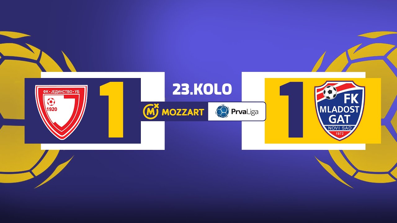 Mozzart Bet Prva liga Srbije 2023/24 - 23.Kolo: JEDINSTVO – MLADOST GAT 1:1 (0:0)