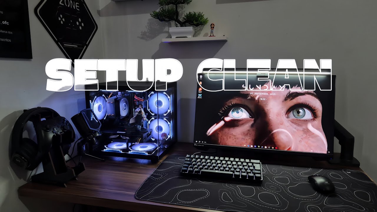 DEIXEI MEU SETUP GAMER HUMILDE MUITO CLEAN COM UM GABINETE NOVO