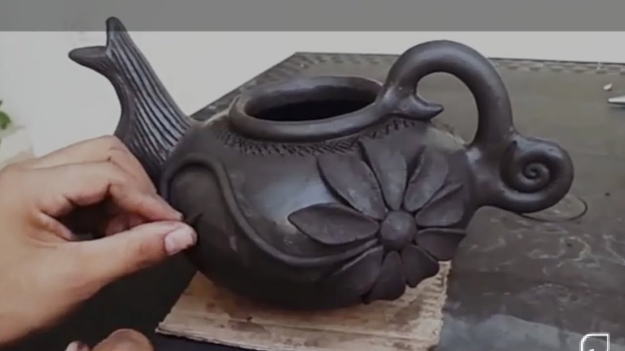 Cómo hacer una tetera de arcilla o barro❓- teapot of clay - barro negro, cerámica, manualidades