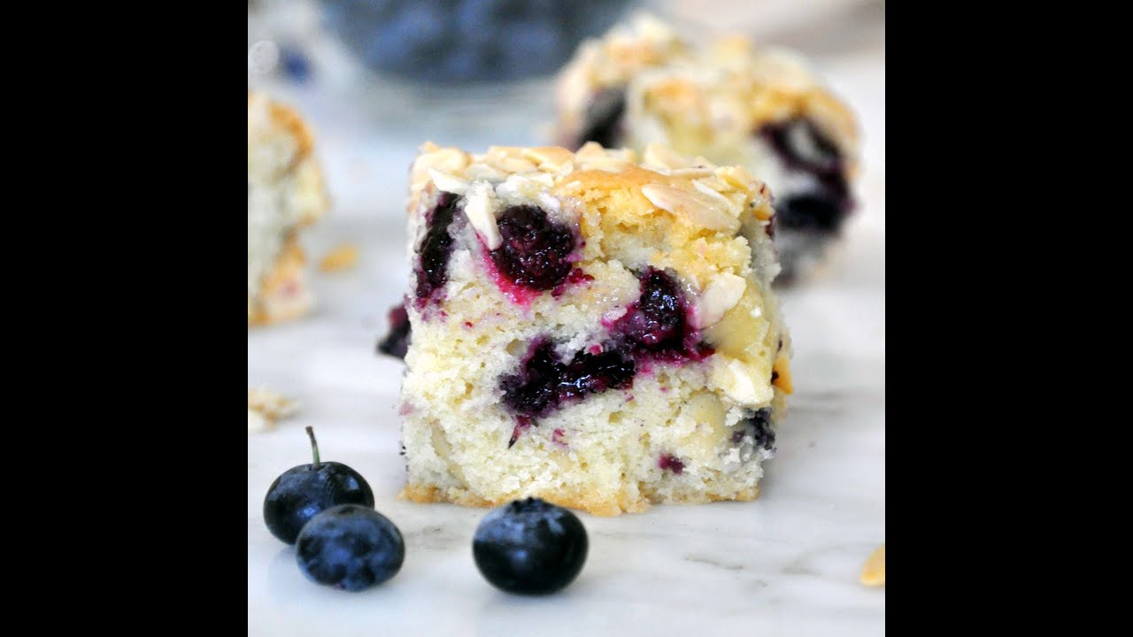 Blueberry-Almond Coffee Cake Recipe by Cooking with Manuela