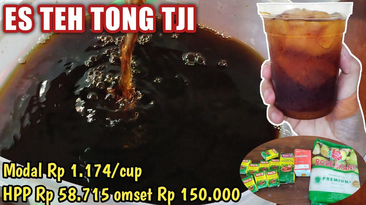 LARIS MANIS JUALAN ES TEH❗ CARA MEMBUAT ES TEH TONG TJI | IDE JUALAN MINUMAN 3000AN