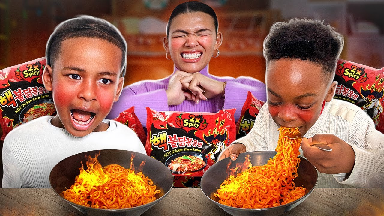 KAYDEN und TYRESE PROBIEREN die SCHÄRFSTEN CHILLI NUDELN DER WELT 🌶️🔥