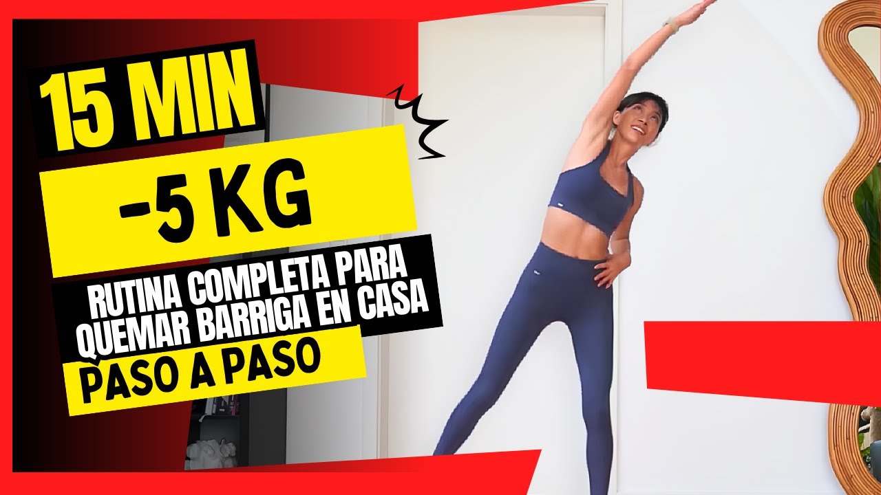 15 Minutos – 15 Ejercicios en Casa para Perder Barriga Rápido #fitness #motivacion #cuerpofitnes