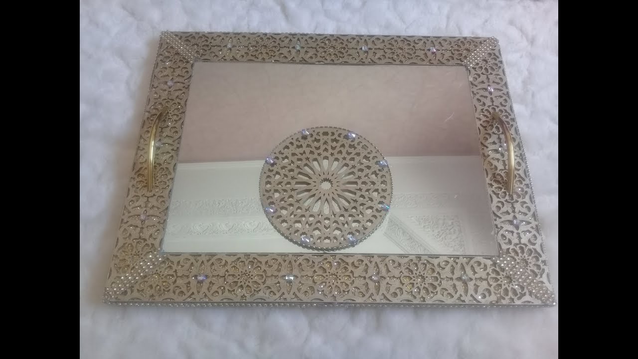 صنع بلاطو بخشب الليزر والمرآة