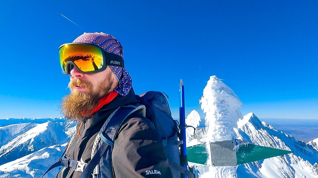 Singur pe varful meu de suflet | Vf. Lespezi iarna | Muntii Fagaras