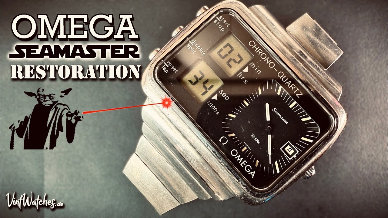 Omega Seamaster „Albatross“ Chrono-Quartz Restoration - Crazy Transformation - ASMR