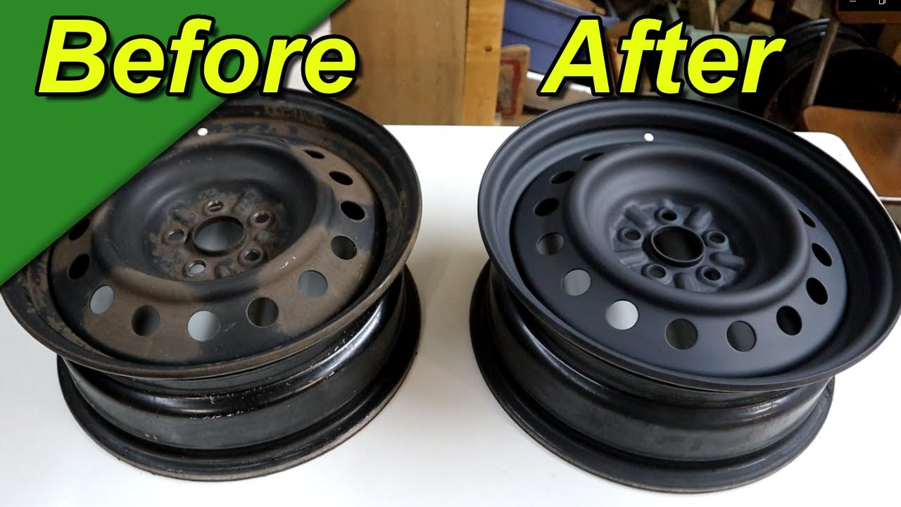 Покраска стальных дисков на моей Toyota Matrix | The Fixit Shed
