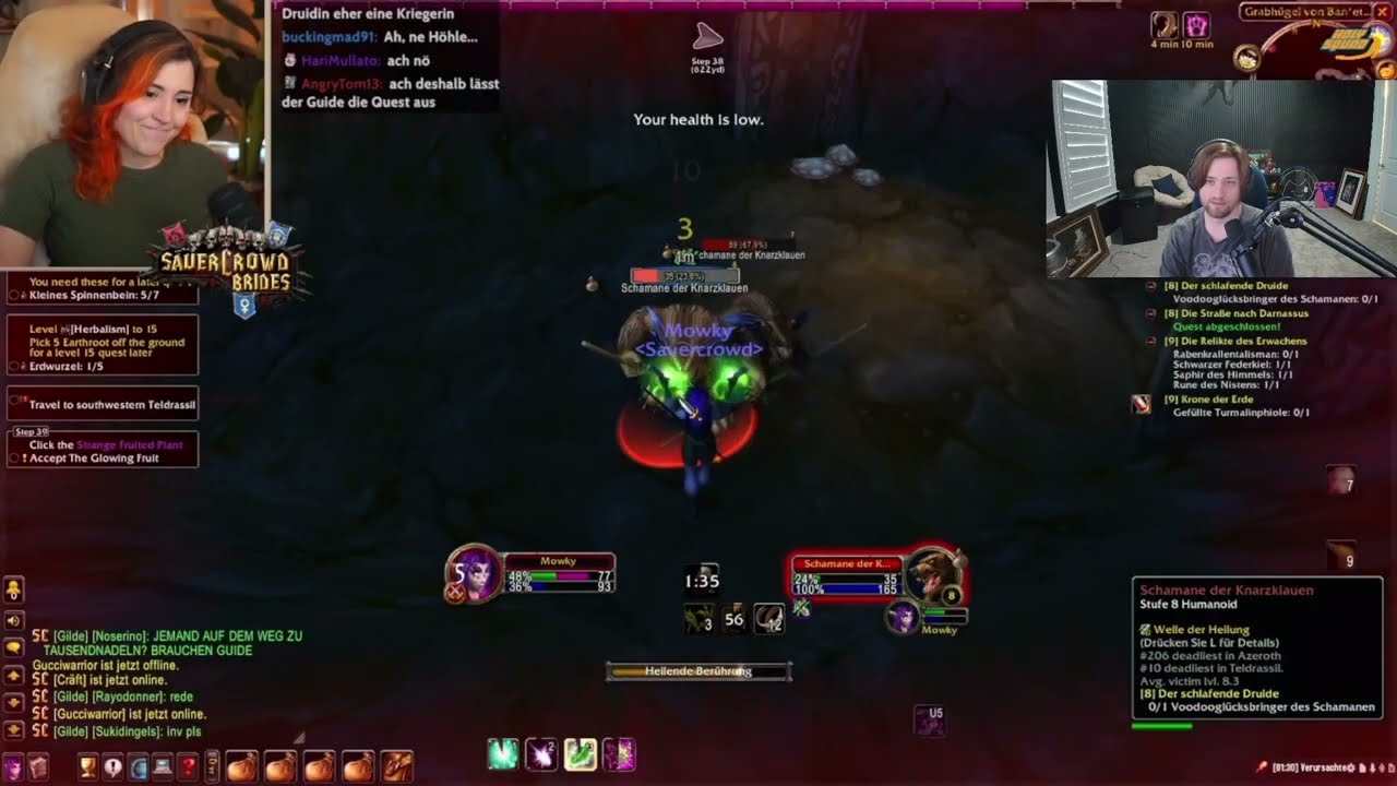 German OnlyFangs "Sauercrowd" Guild Deaths | Sodapoppin Reacts Hardcore Classic WoW