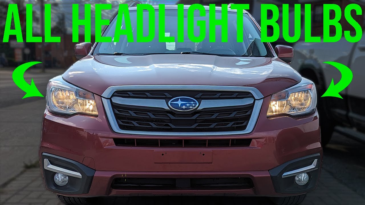 Как заменить лампы в фарах - Subaru Forester (2014-2018)