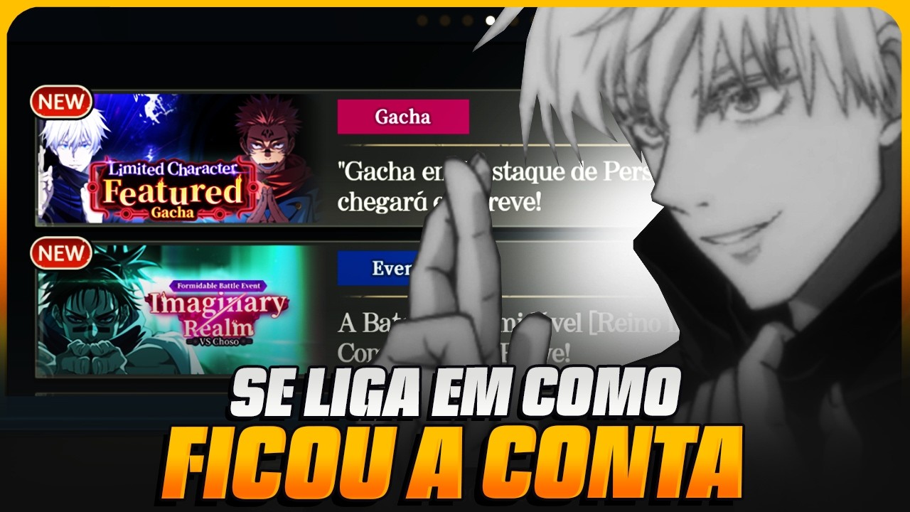NOVA CONTA, BANNER E A MAIOR SORTE ATÉ HOJE