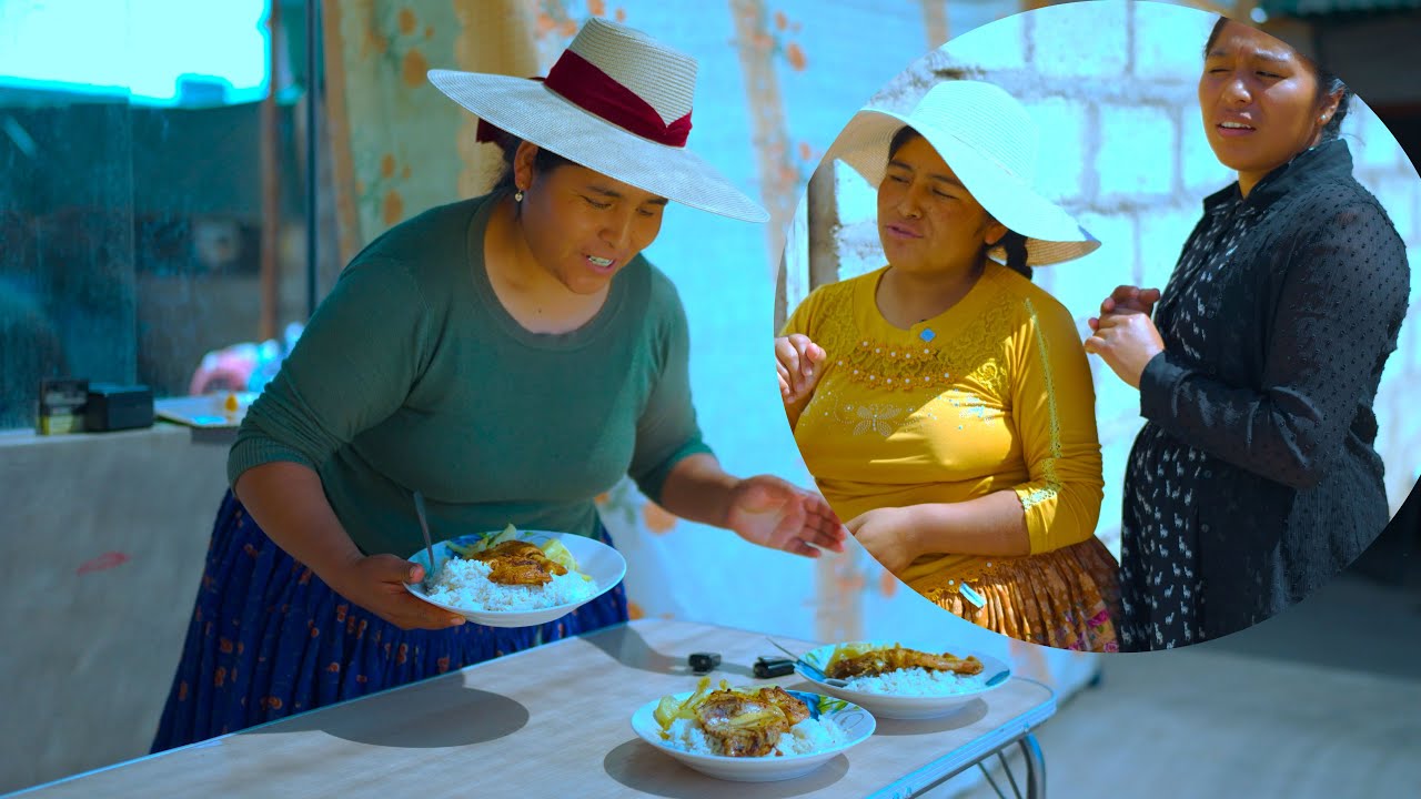 vecina mal acostumbrada se comió toda la comida