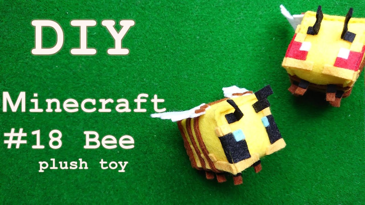 [DIY Minecraft] Bee - Как сделать плюшевую игрушку -