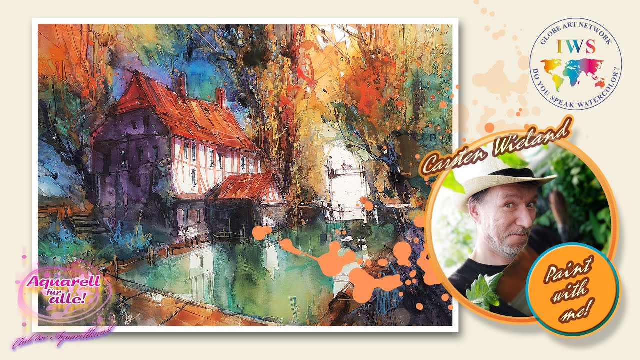 Watercolor: Happy Autumn (Demo with ROSA Paints) - Happy Watercolor Day 2023!