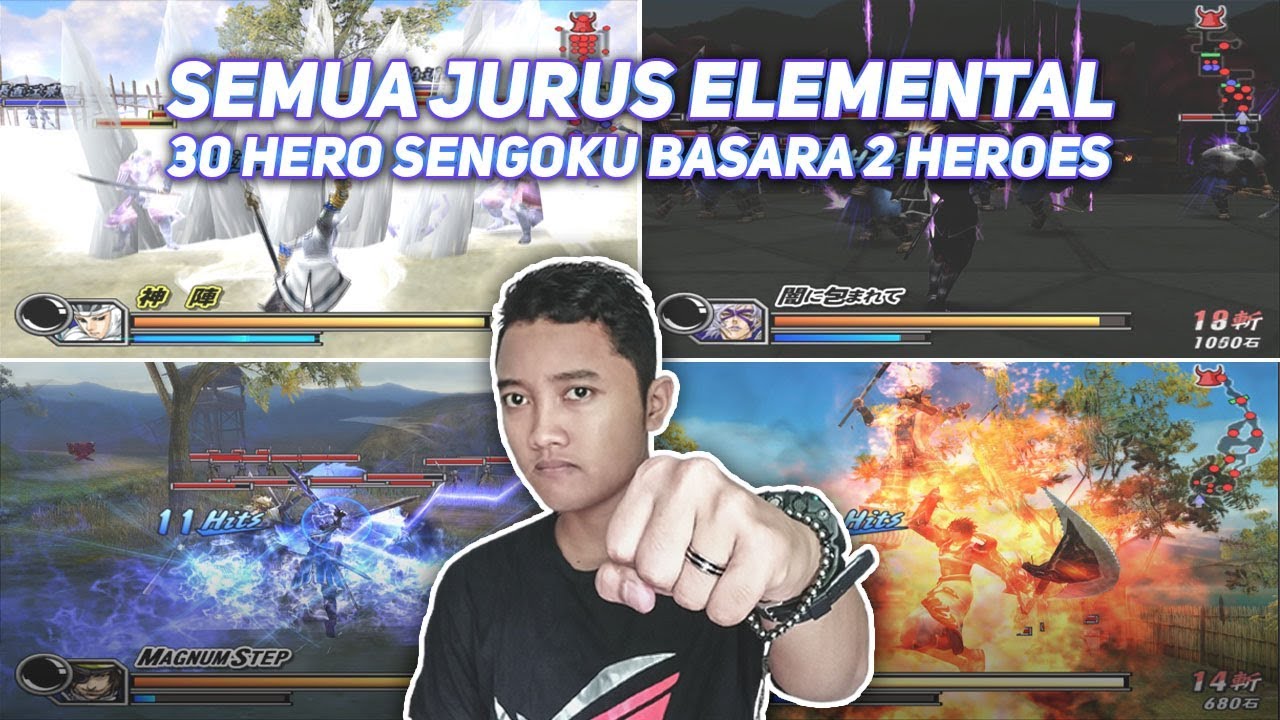 JURUS ELEMENTAL SEMUA HERO SENGOKU BASARA 2 HEROES PS2
