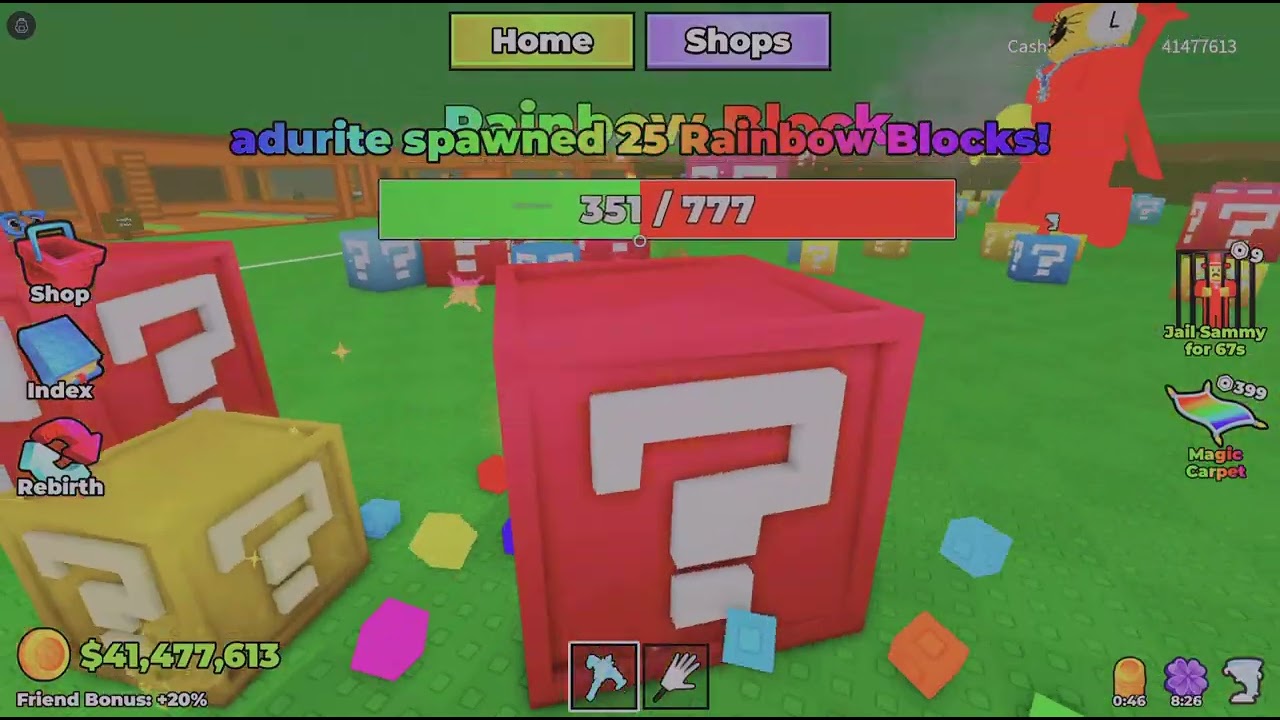 BREAK A lucky block admin abuse Sunday 25th January 2026 hope u all enjoyed love yall thx for coming