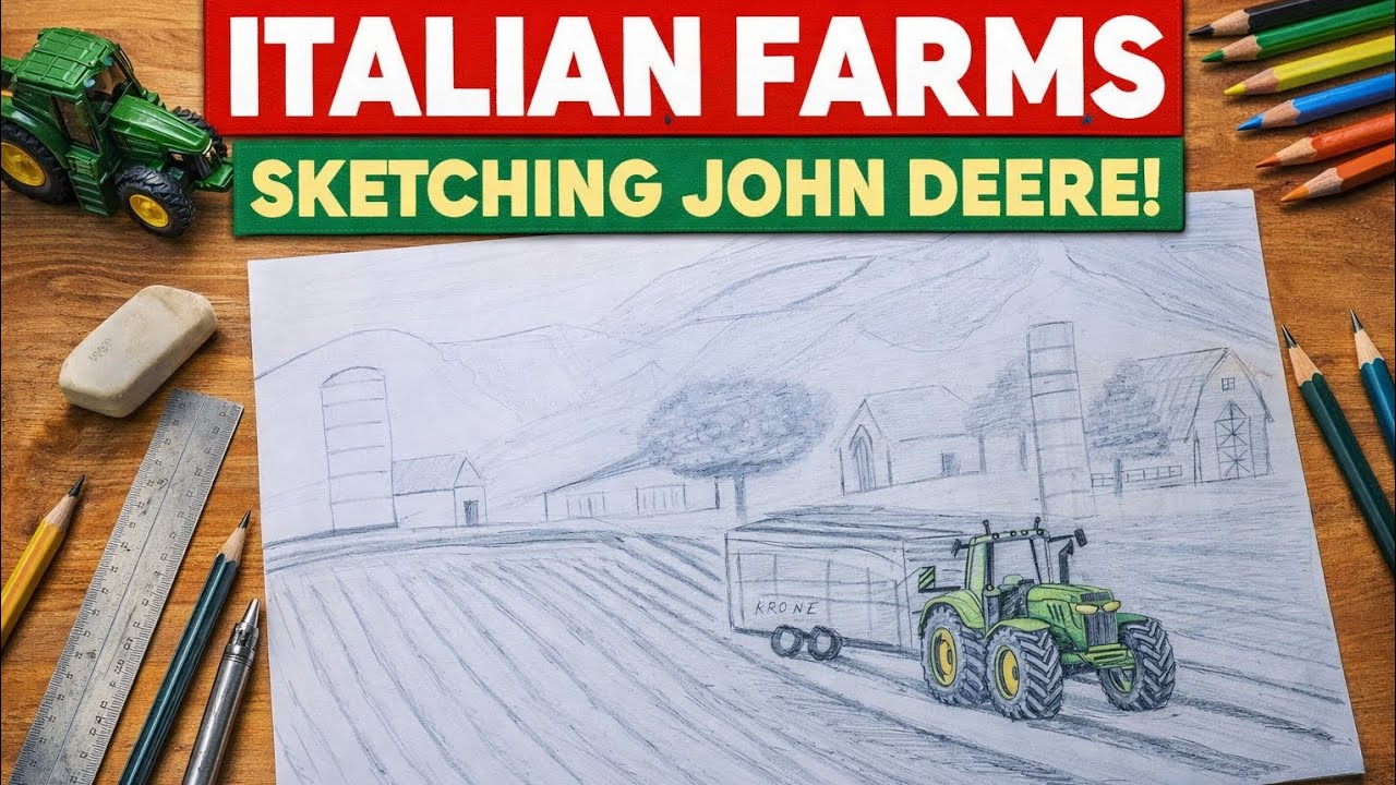 Italian farms landscape sketching atoz full video 