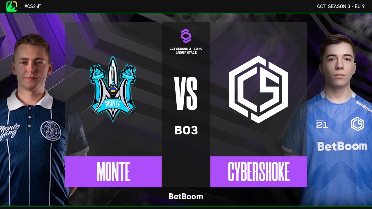 CCT Season 3 - EU #9 | Monte vs Cybershoke | Fase de Grupos | CS2
