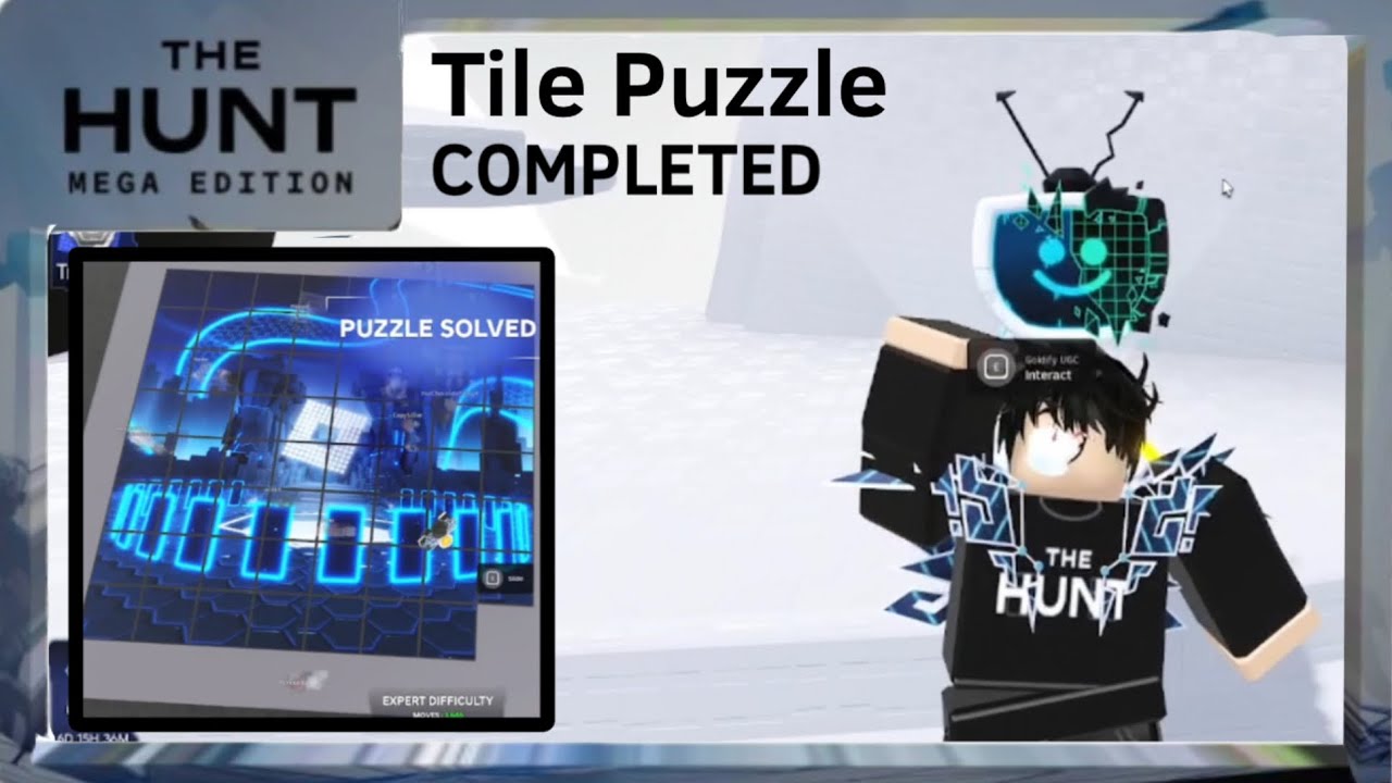 Tile Zone Puzzle VISUAL GUIDE [Extreme Difficulty] The Hunt: Mega Edition