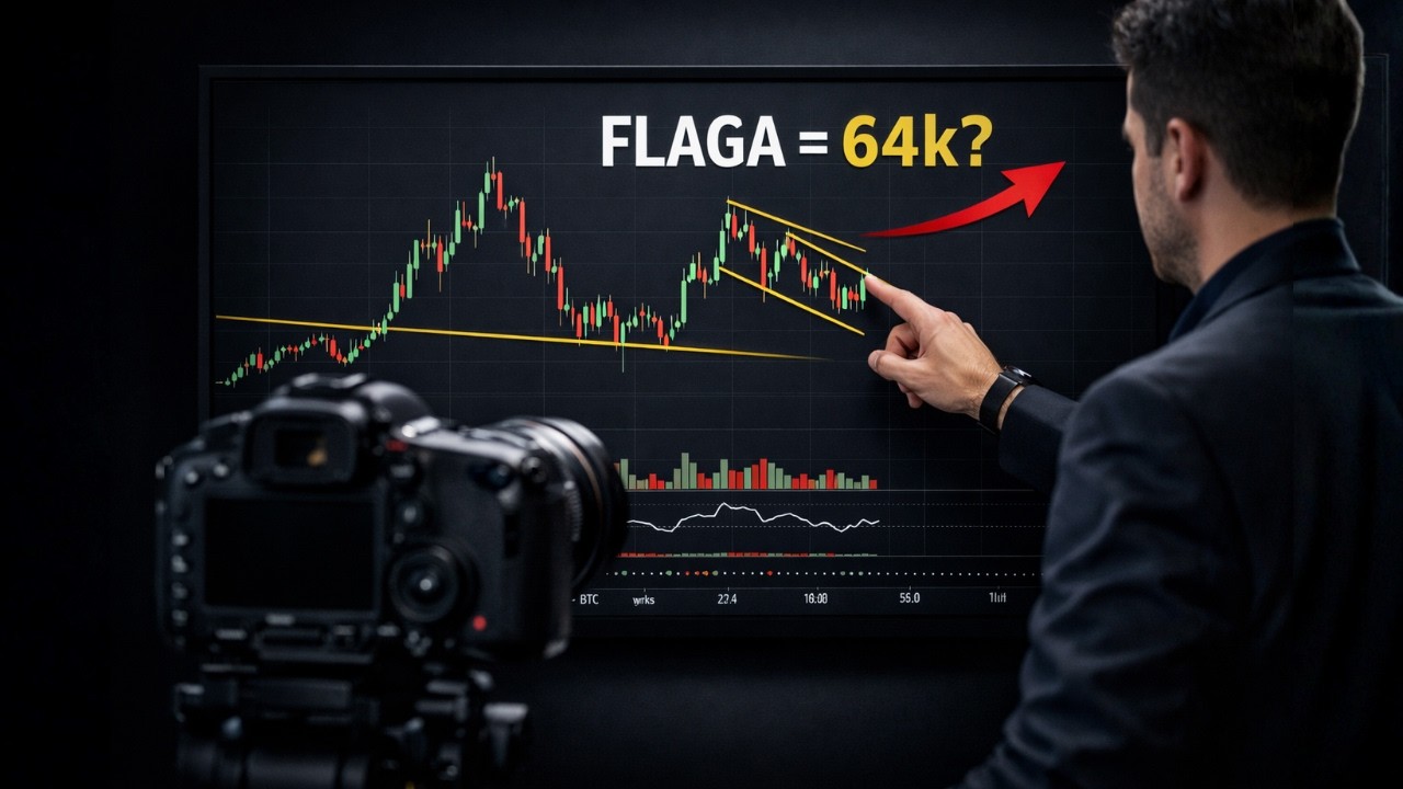 Flaga na BTC wybita dołem? Scenariusz na 64k (bez emocji)