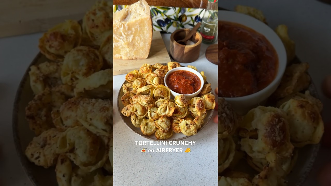 🧀 TORTELLINI CRUNCHY EN AIRFRYER 🍝. Receta saludable en freidora de aire