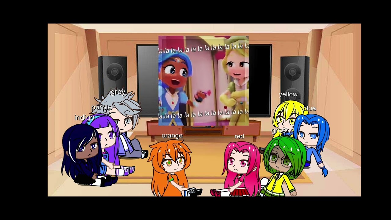 React to rainbow bubblegum 