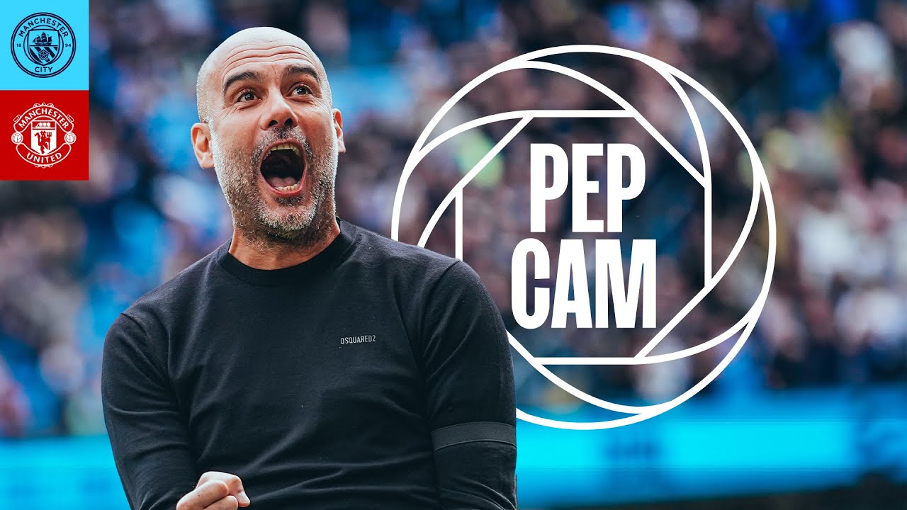 PEP'S VIEW OF A DERBY WIN! | Pep Guardiola Cam vs Man Utd! | Man City 6-3 Man Utd
