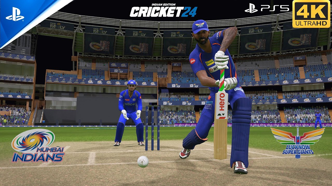 Игровой процесс Cricket 24 (PS5): IPL 2024 Mumbai Indians против Lucknow Supergiants || Ar Games ...